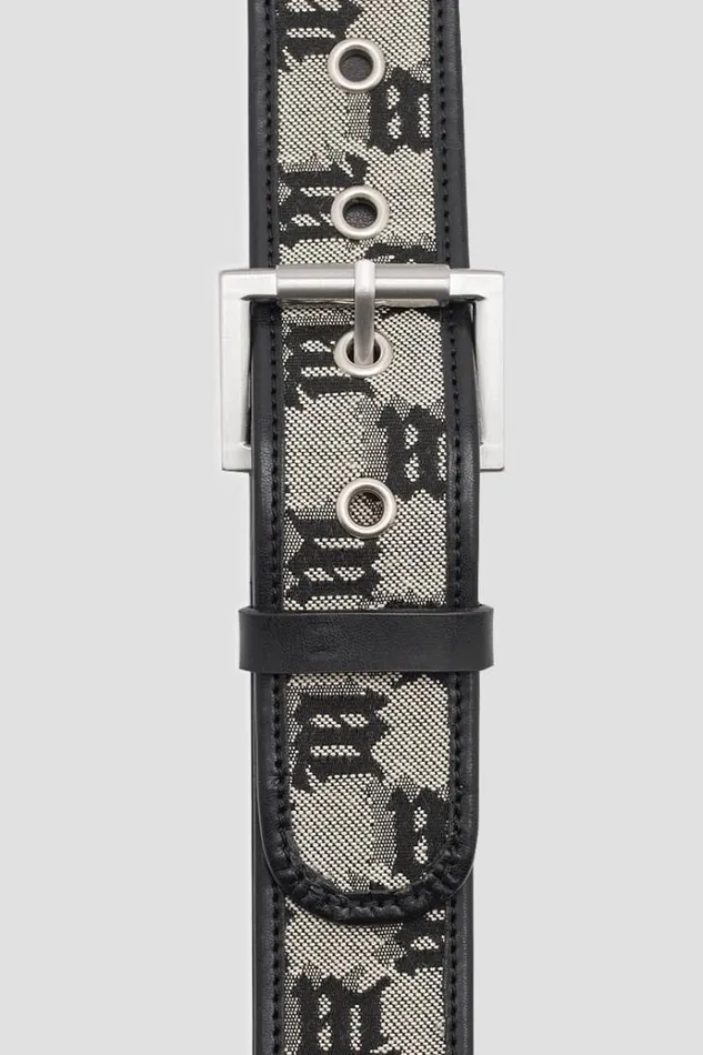 Belts WomenMen MISBHV Jacquard Monogram Canvas Belt Multicolor