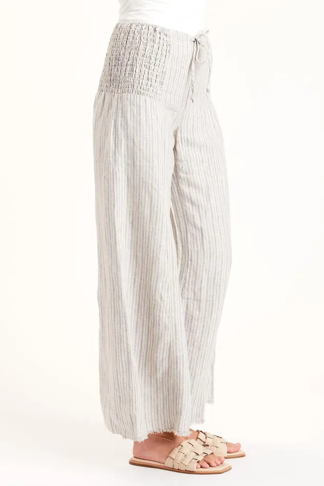 Blanc Wide Leg Oatmeal Clothing XCVI Pants