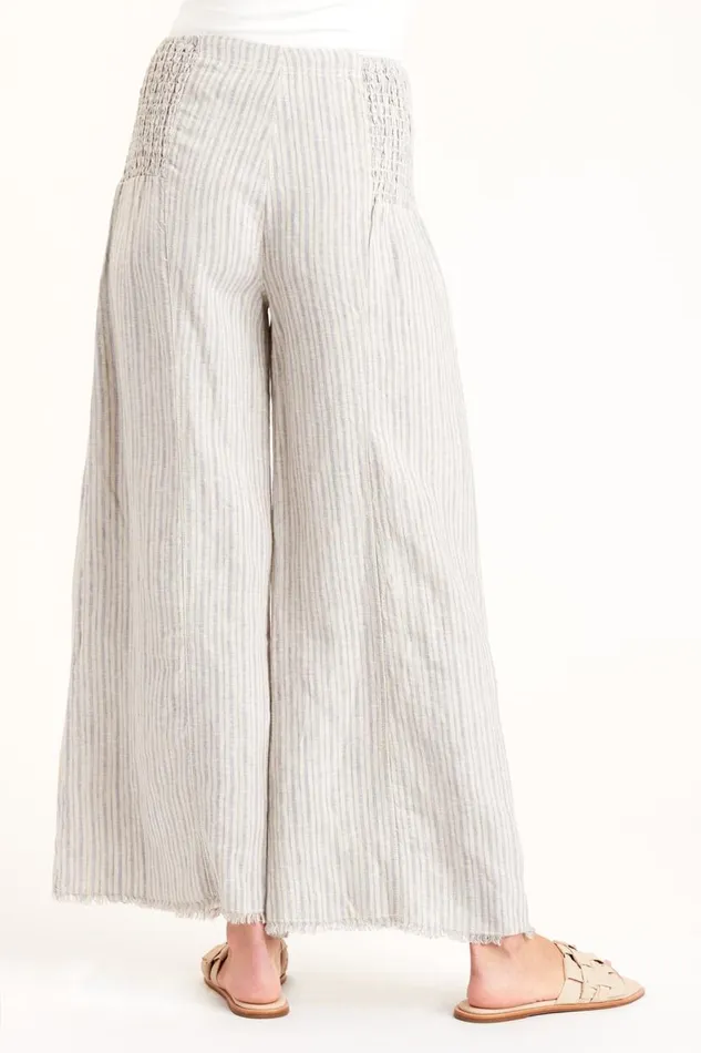 Blanc Wide Leg Oatmeal Clothing XCVI Pants