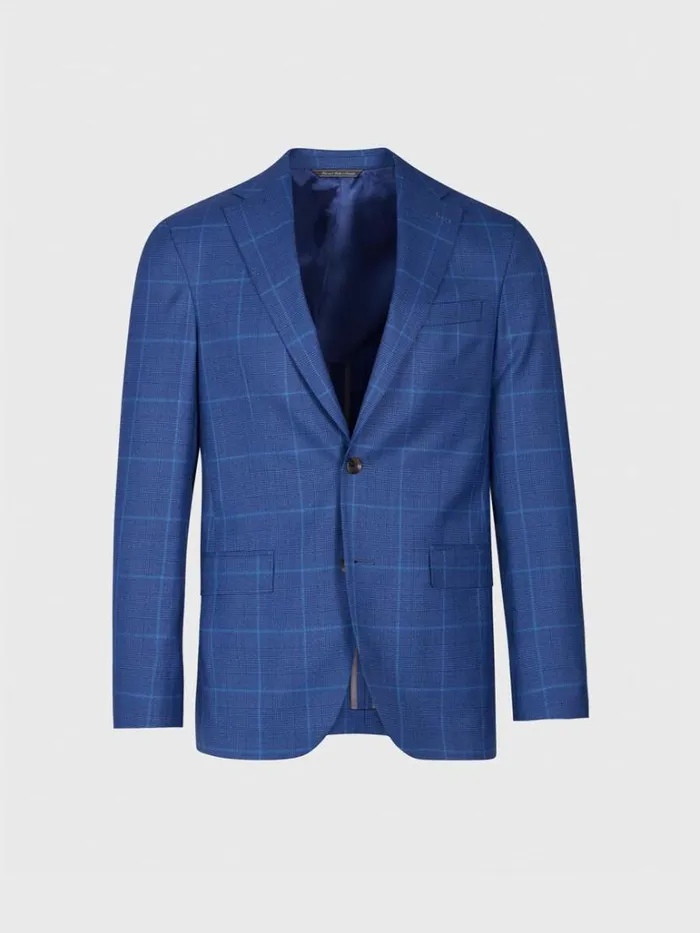 Blazers and Jackets Mens Paul Stuart All Year Super 160s Wool Sport Jacket Mid Blue Blazers and Jackets Mens Paul Stuart All Year Super 160s Wool Sport Jacket Mid Blue