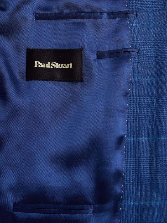 Blazers and Jackets Mens Paul Stuart All Year Super 160s Wool Sport Jacket Mid Blue