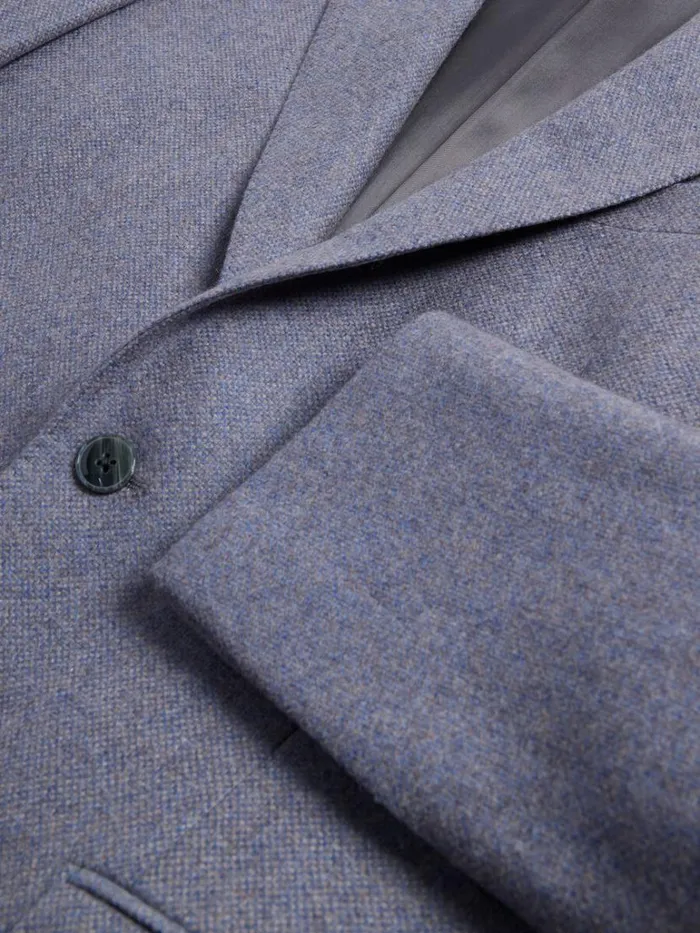 Blazers and Jackets Mens Paul Stuart Cashmere Melange Sport Jacket Bluegrey
