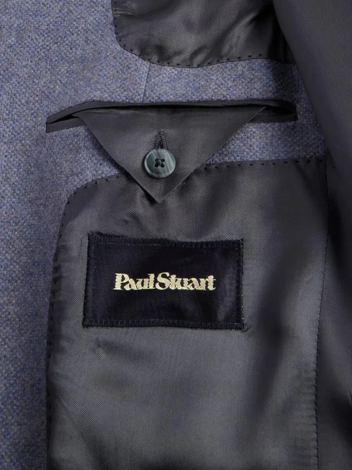 Blazers and Jackets Mens Paul Stuart Cashmere Melange Sport Jacket Bluegrey