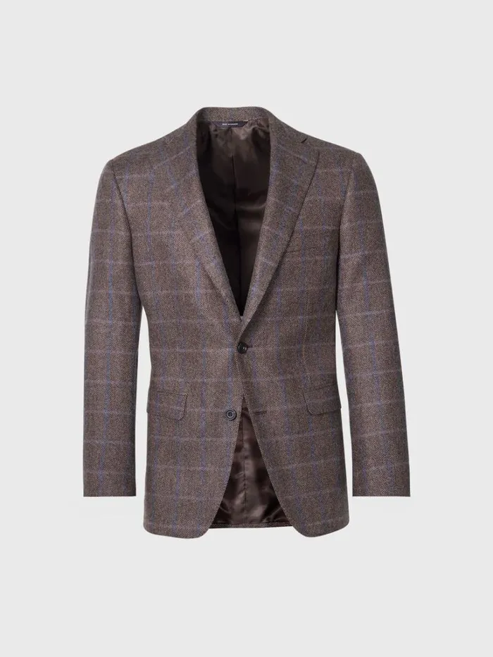 Blazers and Jackets Mens Paul Stuart Cashmere Windowpane Paul Jacket Brownblue Blazers and Jackets Mens Paul Stuart Cashmere Windowpane Paul Jacket Brownblue