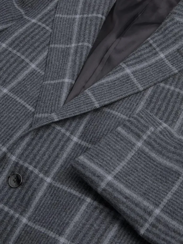 Blazers and Jackets Mens Paul Stuart Grey Plaid Wool Sport Jacket Grey Blazers and Jackets Mens Paul Stuart Grey Plaid Wool Sport Jacket Grey