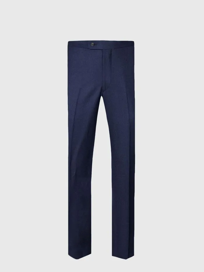 Blazers and Jackets Mens Paul Stuart Heather Textured Wool Suit Navy