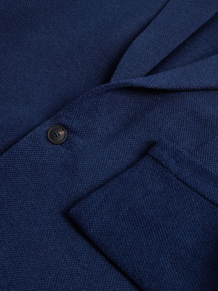 Blazers and Jackets Mens Paul Stuart Linen and Cotton Piqu Knit Blazer Navy Blazers and Jackets Mens Paul Stuart Linen and Cotton Piqu Knit Blazer Navy