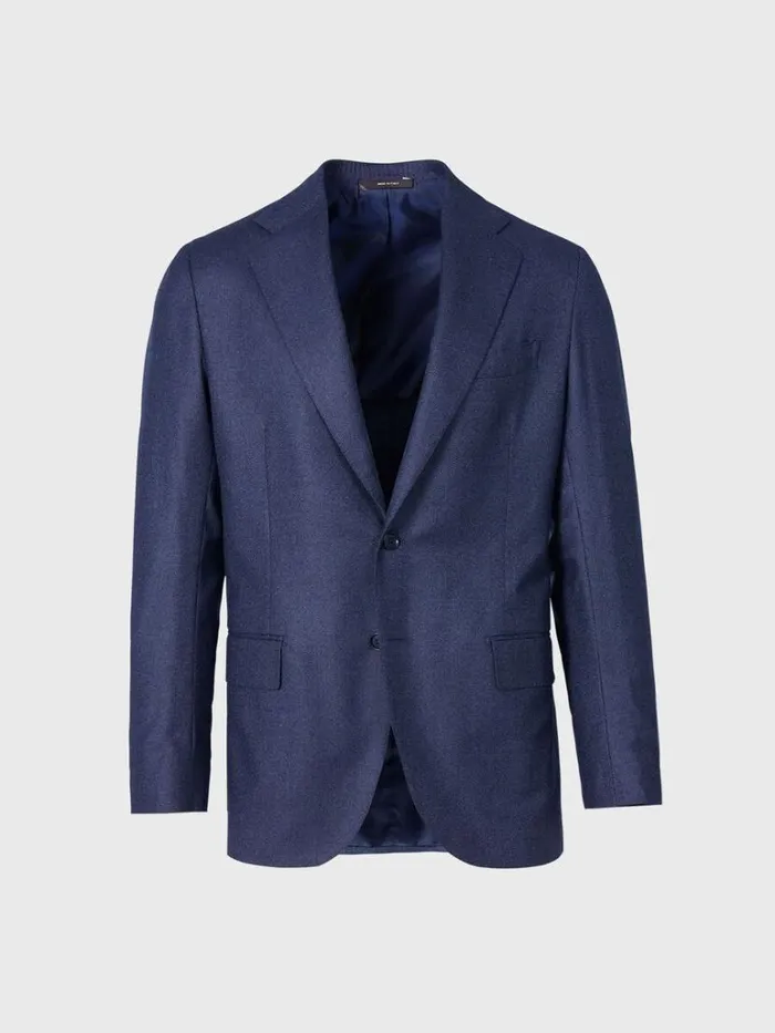 Blazers and Jackets Mens Paul Stuart Plaid Soft Shoulder Suit Navy