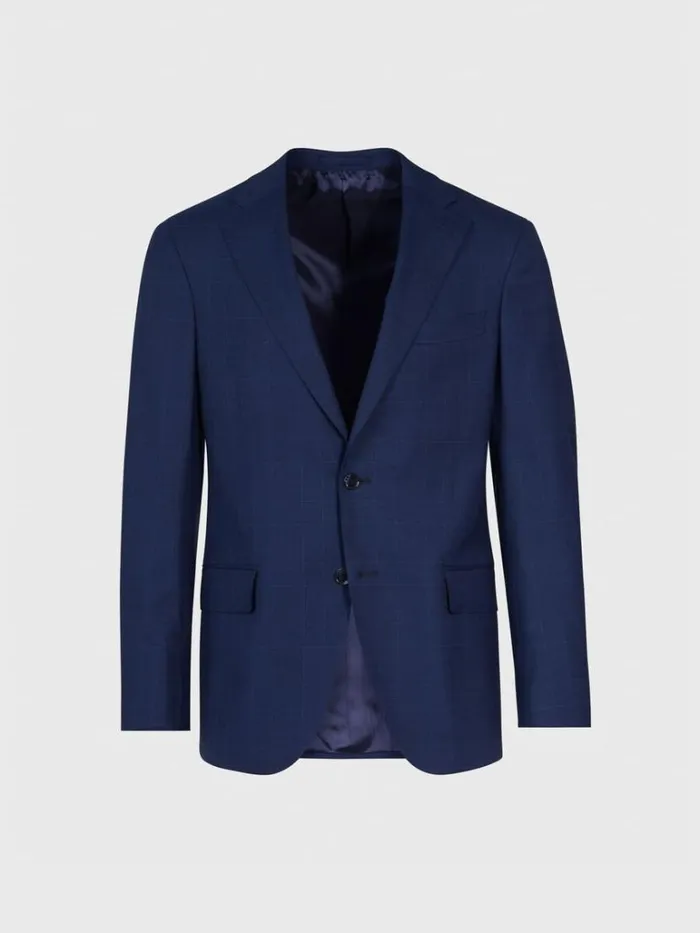 Blazers and Jackets Mens Paul Stuart Plaid Sport Jacket Navy