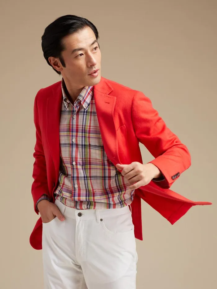 Blazers and Jackets Mens Paul Stuart Red Cashmere Soft Jacket Red Blazers and Jackets Mens Paul Stuart Red Cashmere Soft Jacket Red