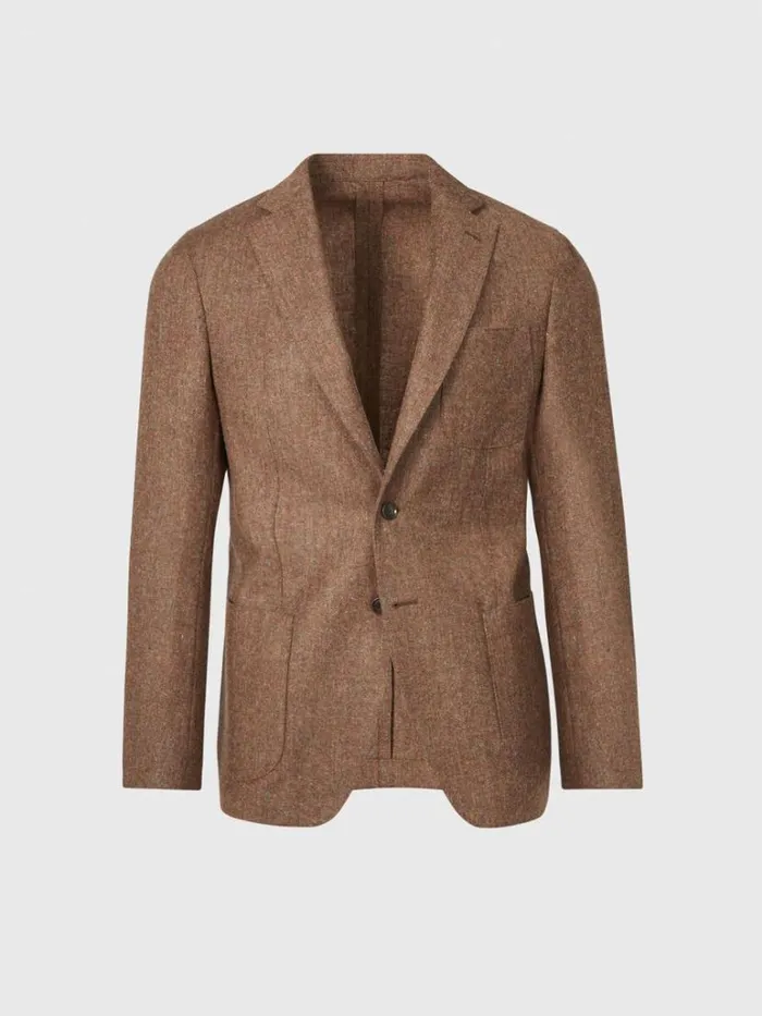 Blazers and Jackets Mens Paul Stuart Shetland Wool Tweed Jacket Brown