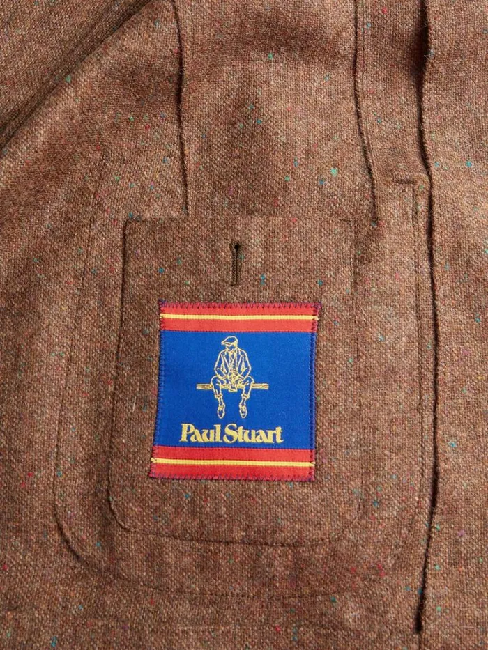 Blazers and Jackets Mens Paul Stuart Shetland Wool Tweed Jacket Brown