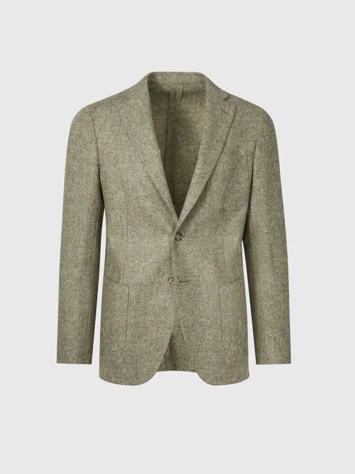 Blazers and Jackets Mens Paul Stuart Shetland Wool Tweed Jacket Moss