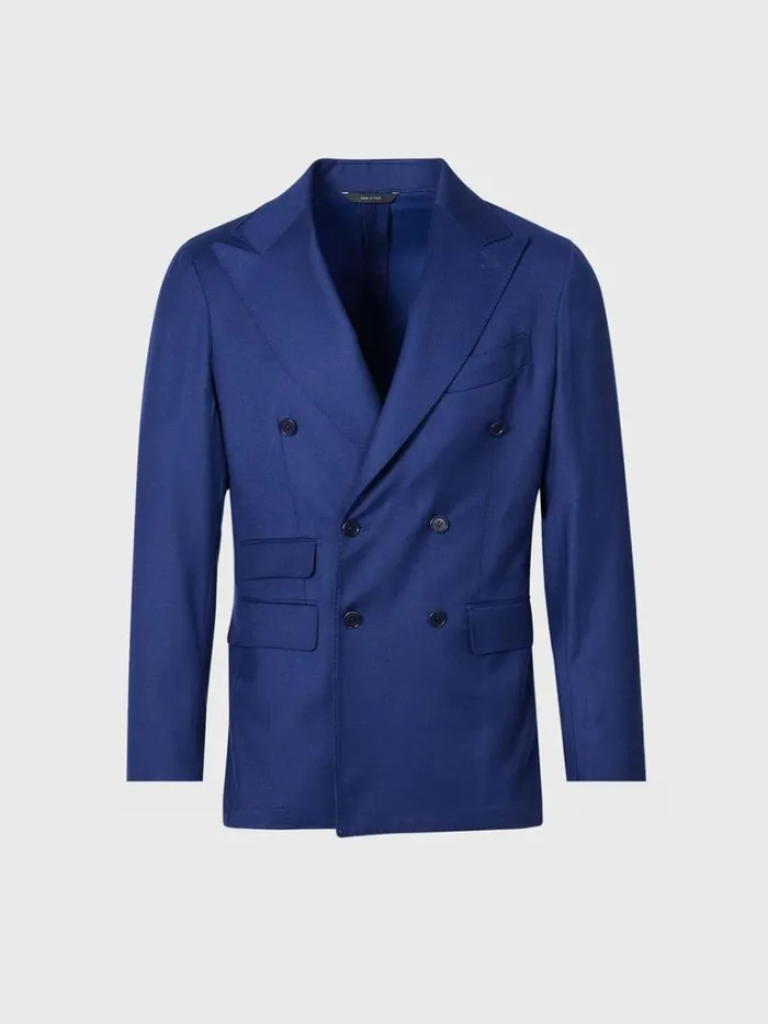 Blazers and Jackets Mens Paul Stuart Silk and Wool Double Breasted Jacket Royal Blue Blazers and Jackets Mens Paul Stuart Silk and Wool Double Breasted Jacket Royal Blue
