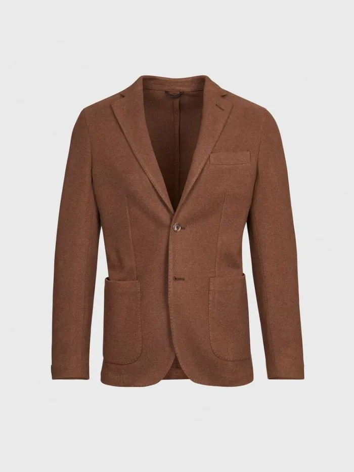Blazers and Jackets Mens Paul Stuart Silk Jersey Jacket Mink