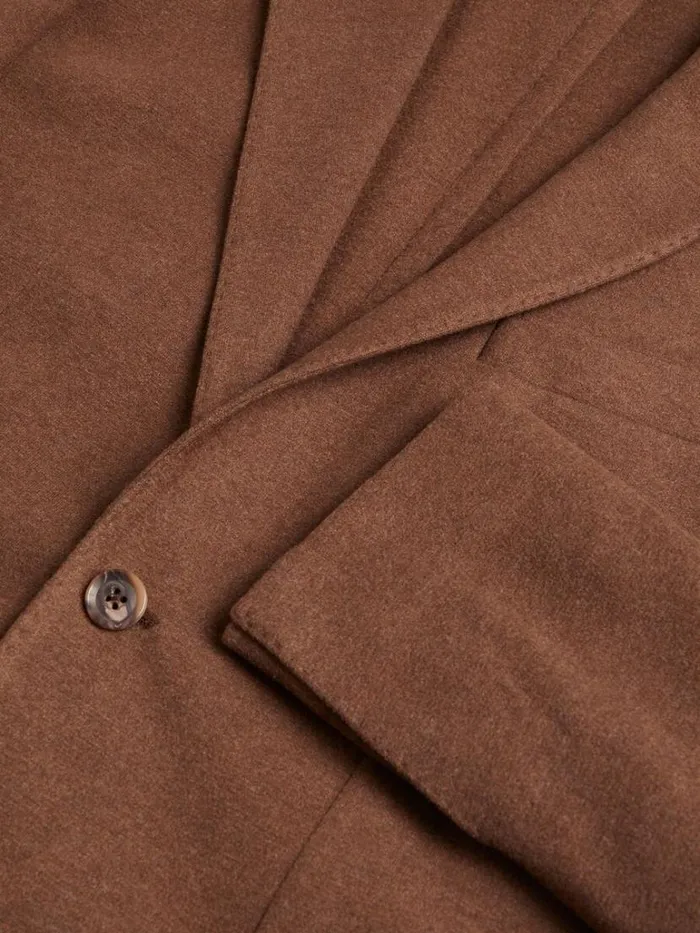 Blazers and Jackets Mens Paul Stuart Silk Jersey Jacket Mink