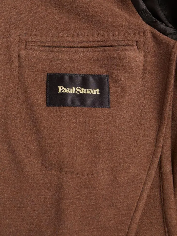 Blazers and Jackets Mens Paul Stuart Silk Jersey Jacket Mink