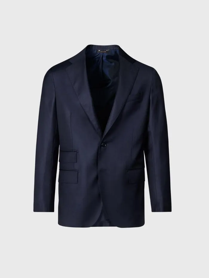 Blazers and Jackets Mens Paul Stuart Super 110s Wool Soft Suit Navy
