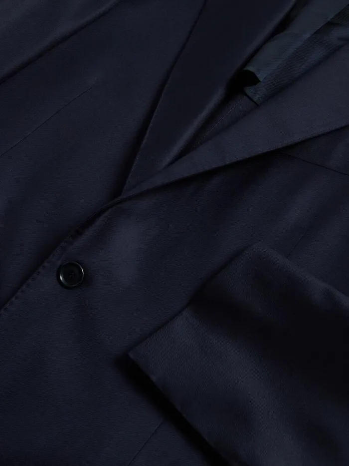 Blazers and Jackets Mens Paul Stuart Super 110s Wool Soft Suit Navy