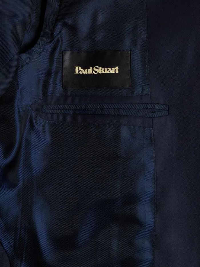 Blazers and Jackets Mens Paul Stuart Super 110s Wool Soft Suit Navy