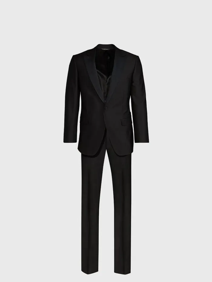 Blazers and Jackets Mens Paul Stuart Super 120s Wool Paul Tuxedo Black
