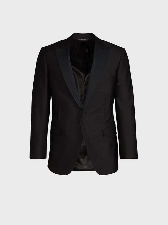 Blazers and Jackets Mens Paul Stuart Super 120s Wool Paul Tuxedo Black