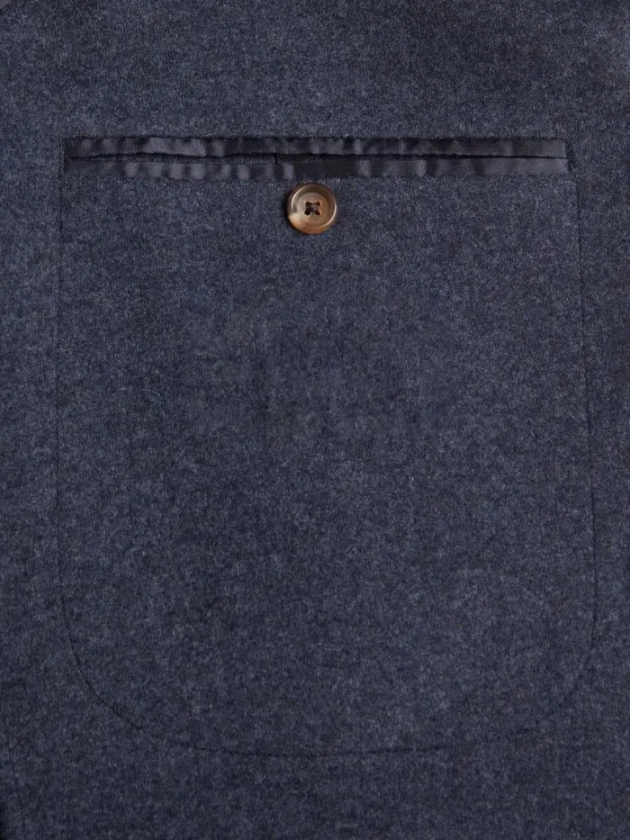 Blazers and Jackets Mens Paul Stuart Wool and Cashmere Jersey Jacket Blue