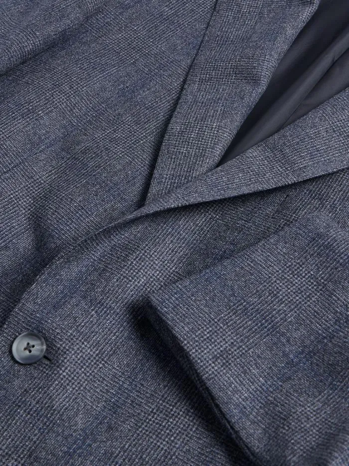 Blazers and Jackets Mens Paul Stuart Wool and Cashmere Plaid Paul Suit Grey