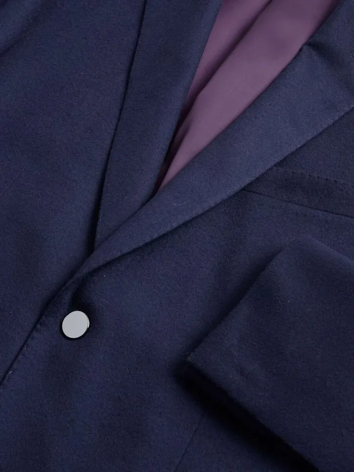 Blazers and Jackets Mens Paul Stuart Wool And Cashmere Drake Blazer Navy