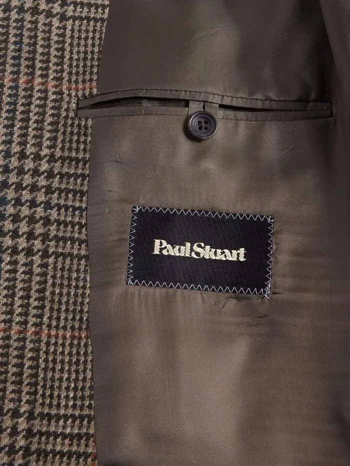 Blazers and Jackets Mens Paul Stuart Wool Plaid Paul Jacket Sage