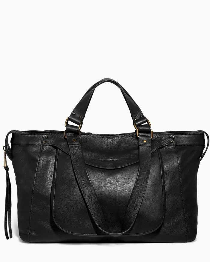 Bleecker XL Tote Black With 14k Yellow Gold Women Aimee Kestenberg Tote Bags