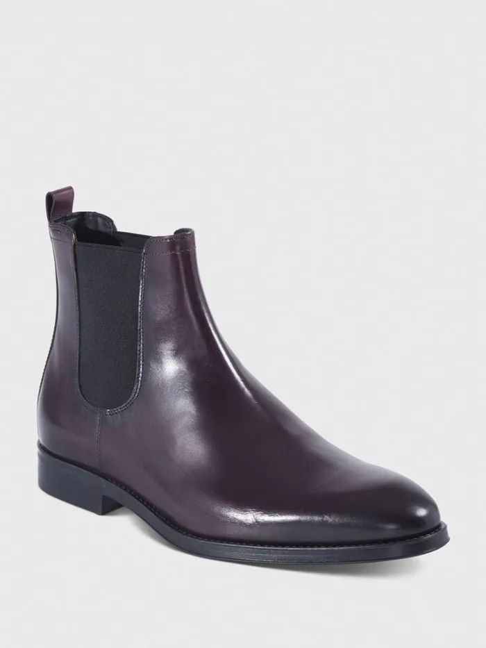Boots Mens Paul Stuart Leather Chelsea Boot Black