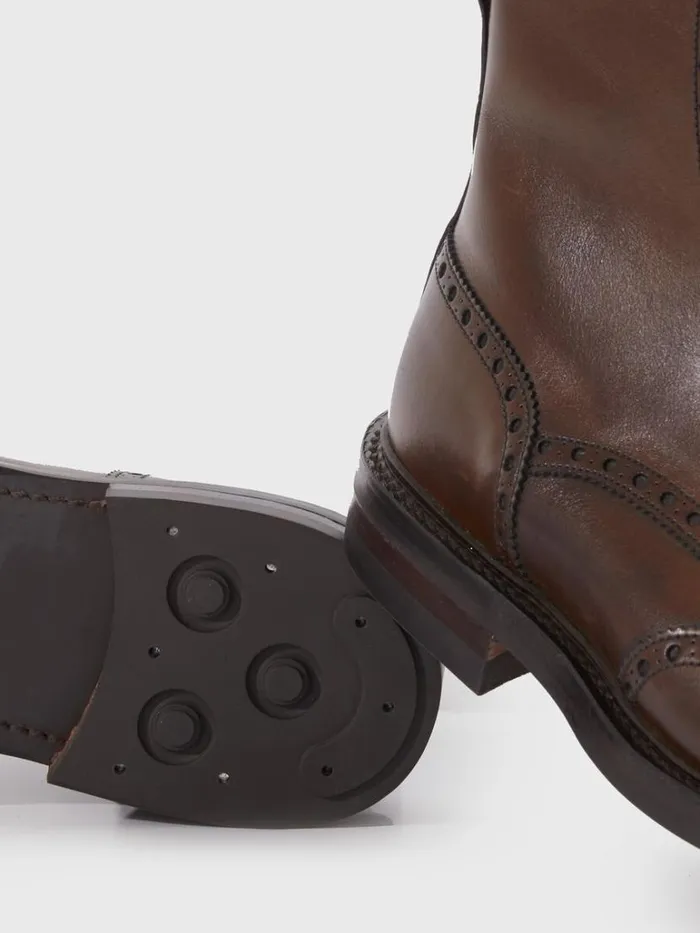 Boots Mens Paul Stuart Nate Leather Derby Boot Dark Brown