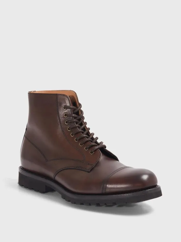 Boots Mens Paul Stuart Nebo Leather Laceup Boot Brown