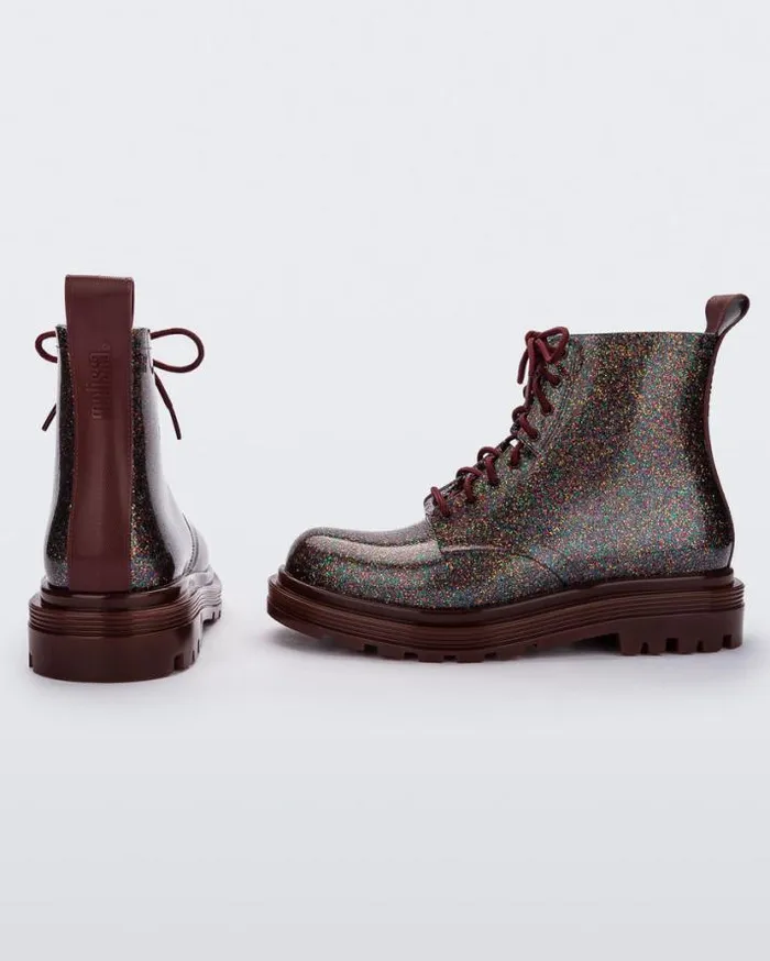 Boots Women Melissa Coturno Multicolor Glitter