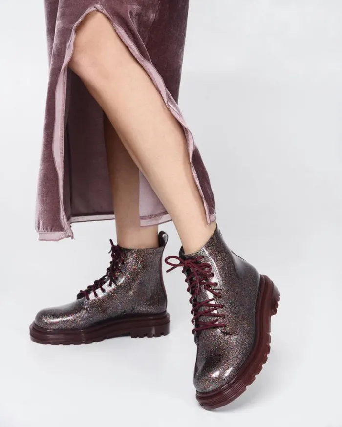 Boots Women Melissa Coturno Multicolor Glitter