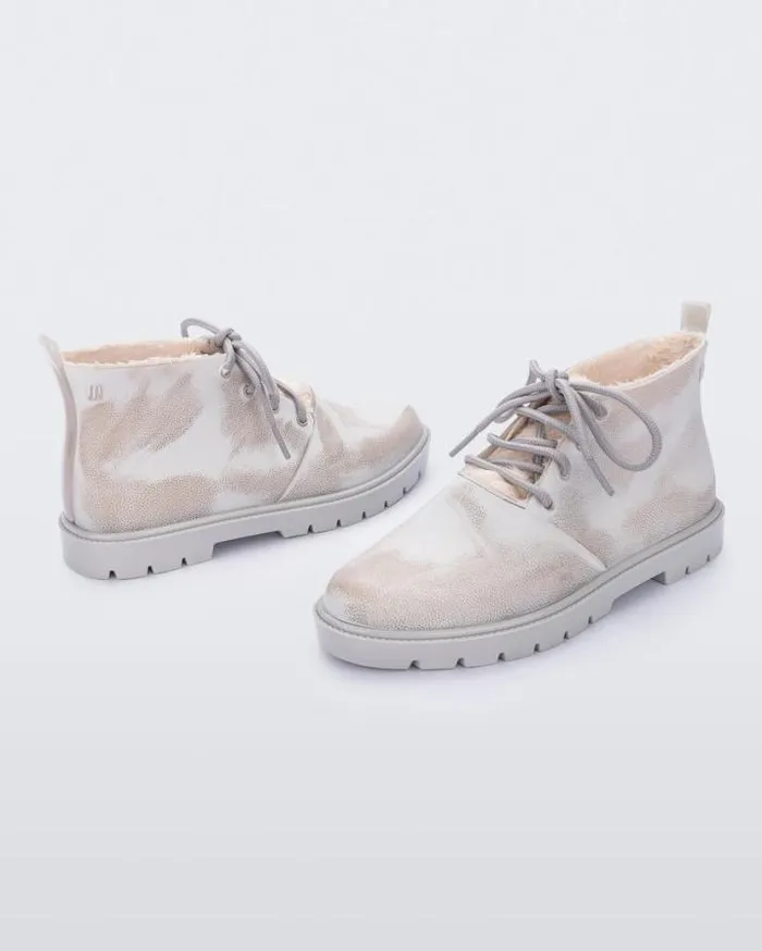 Boots Women Melissa Fluffy Boot Grey White