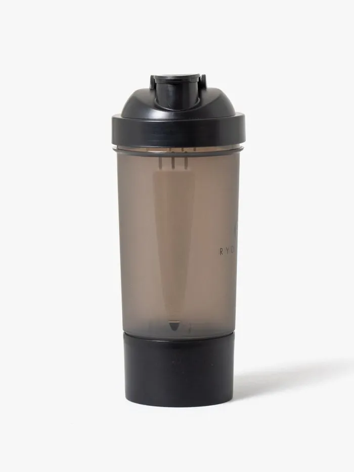 Bottles and Shakers Womens Ryderwear Protein Shaker Black