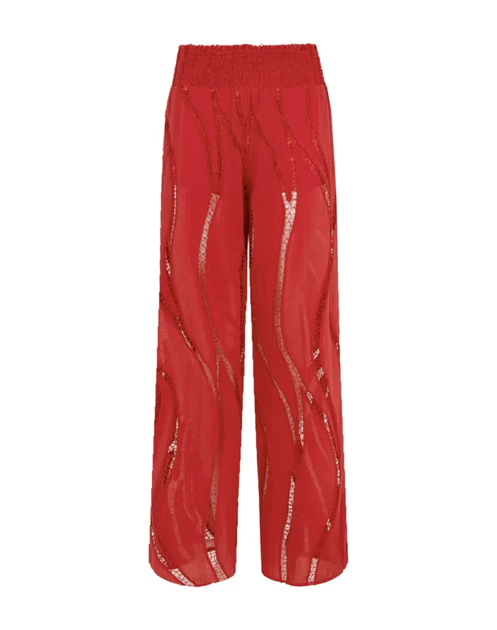 Bottoms Women ViX Paula Hermanny Babi Pants 8211 Raspberry