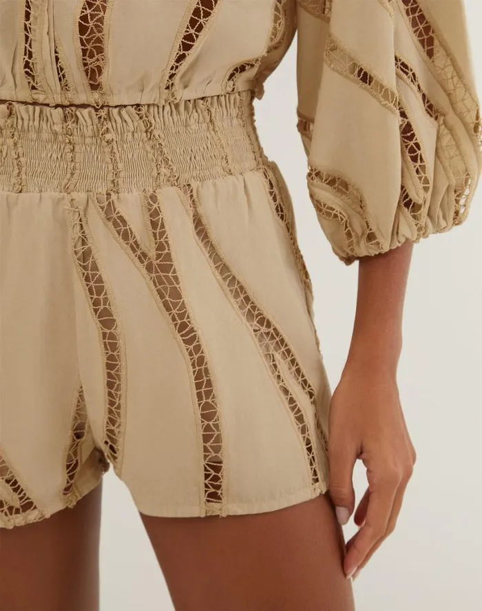 Bottoms Women ViX Paula Hermanny Babi Shorts 8211 Santal