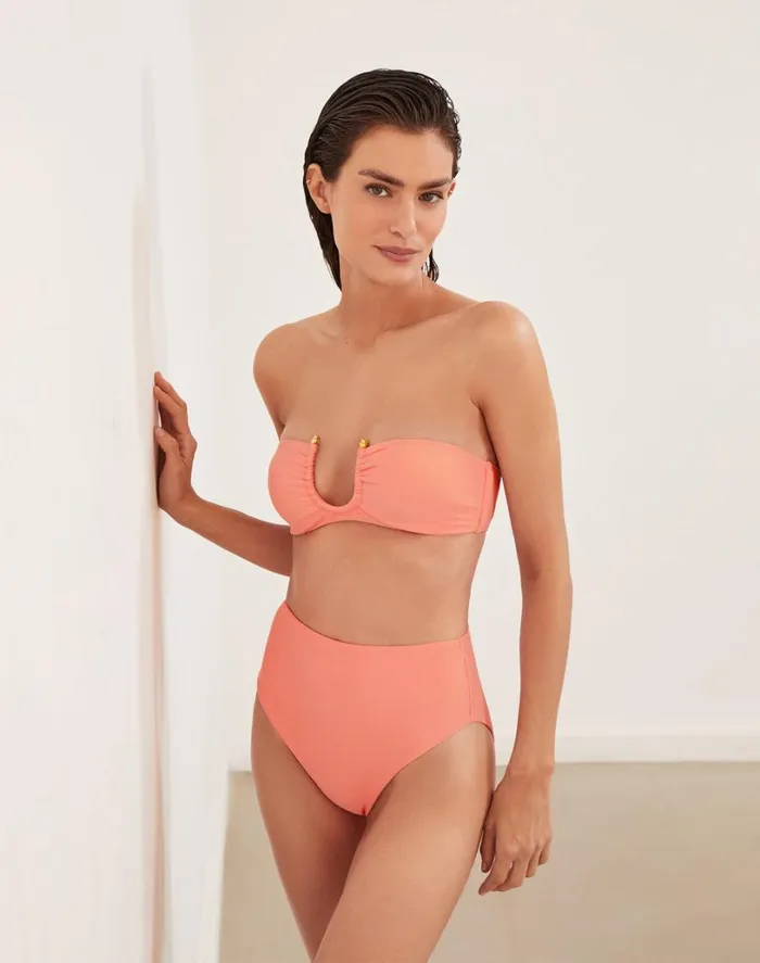 Bottoms Women ViX Paula Hermanny Bela Hot Pant Bottom 8211 Peach