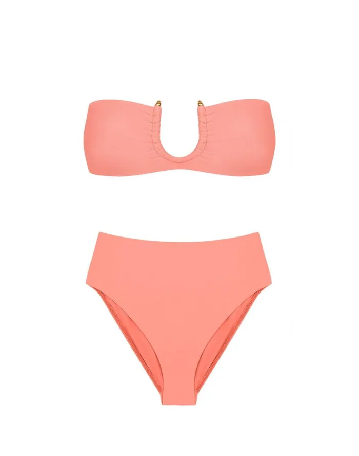 Bottoms Women ViX Paula Hermanny Bela Hot Pant Bottom 8211 Peach
