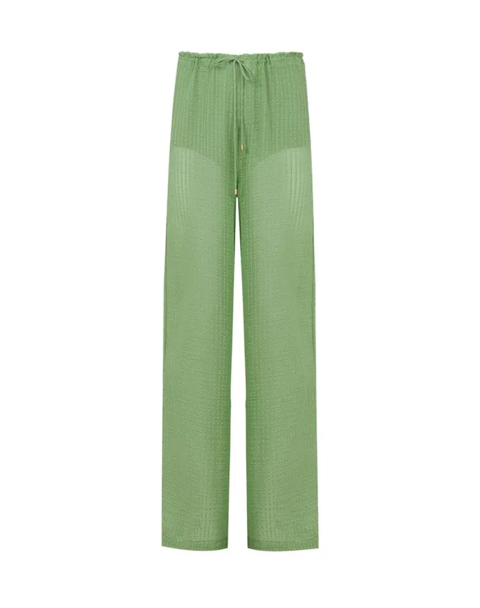 Bottoms Women ViX Paula Hermanny Bianca Pants 8211 Aloe