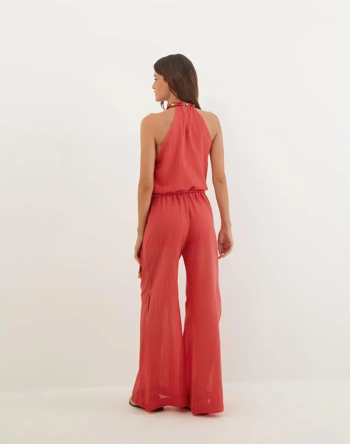 Bottoms Women ViX Paula Hermanny Cecilia Pants 8211 Raspberry