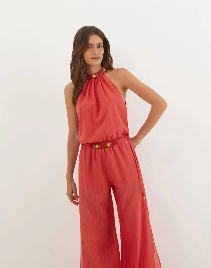 Bottoms Women ViX Paula Hermanny Cecilia Pants 8211 Raspberry
