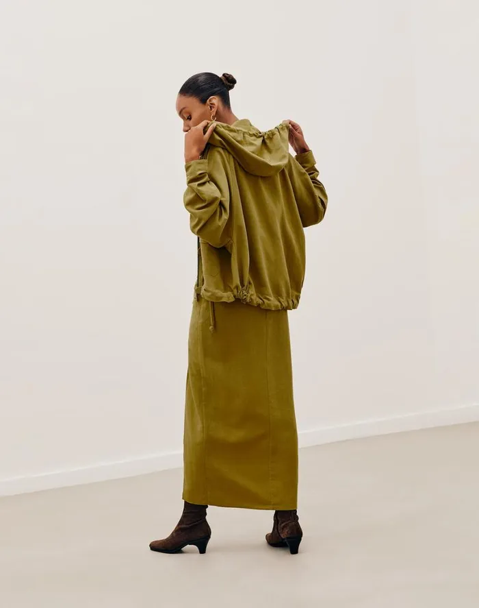 Bottoms Women ViX Paula Hermanny Clara Long Skirt 8211 Avocado