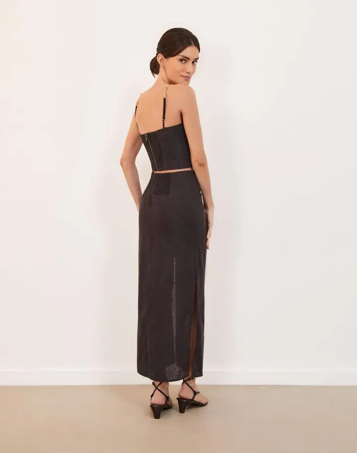 Bottoms Women ViX Paula Hermanny Clara Long Skirt 8211 Black