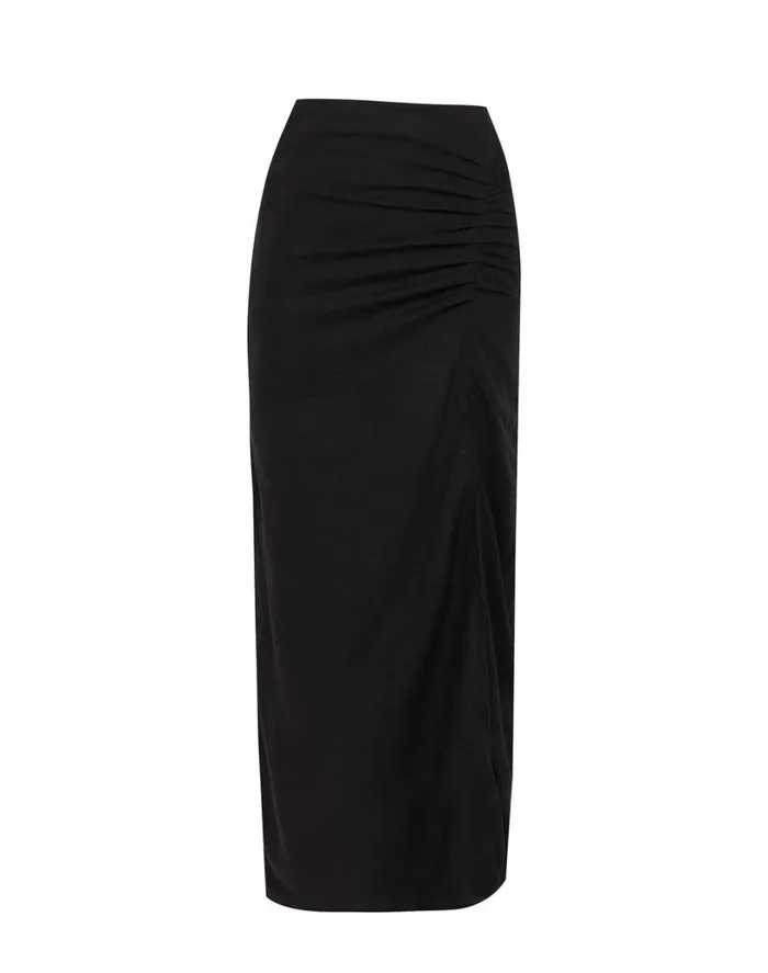 Bottoms Women ViX Paula Hermanny Clara Long Skirt 8211 Black
