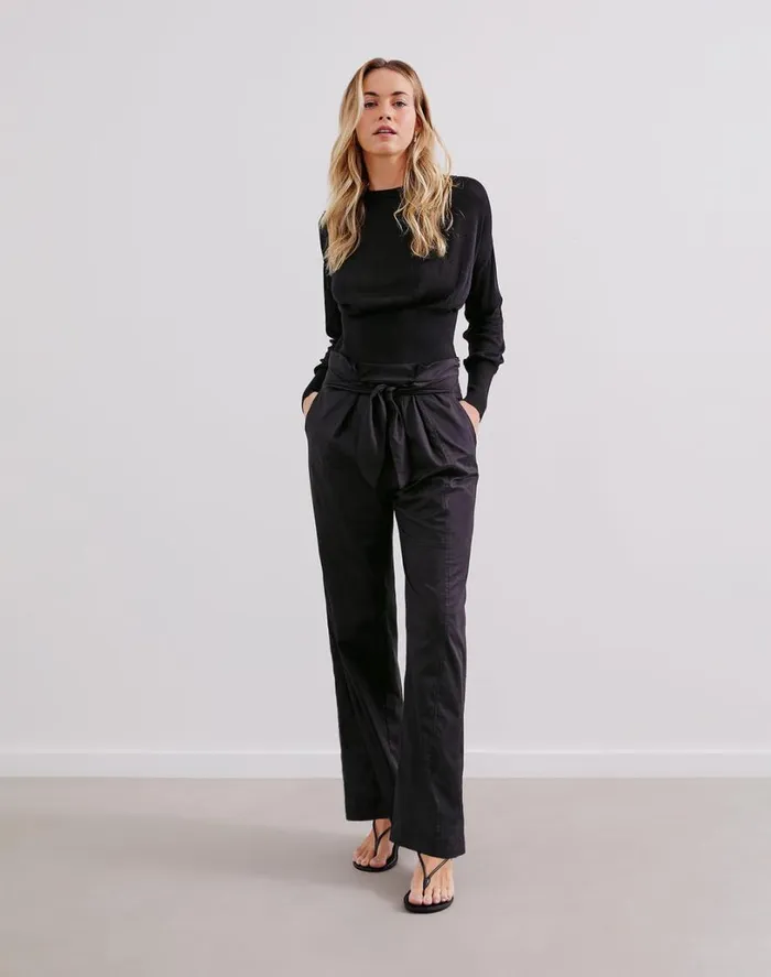 Bottoms Women ViX Paula Hermanny Domenique Pants 8211 Black