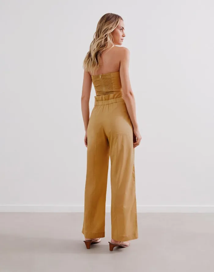 Bottoms Women ViX Paula Hermanny Domenique Pants 8211 Walnut